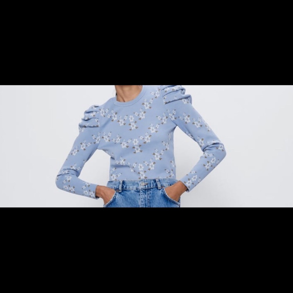 Zara Knit Blue Sweater